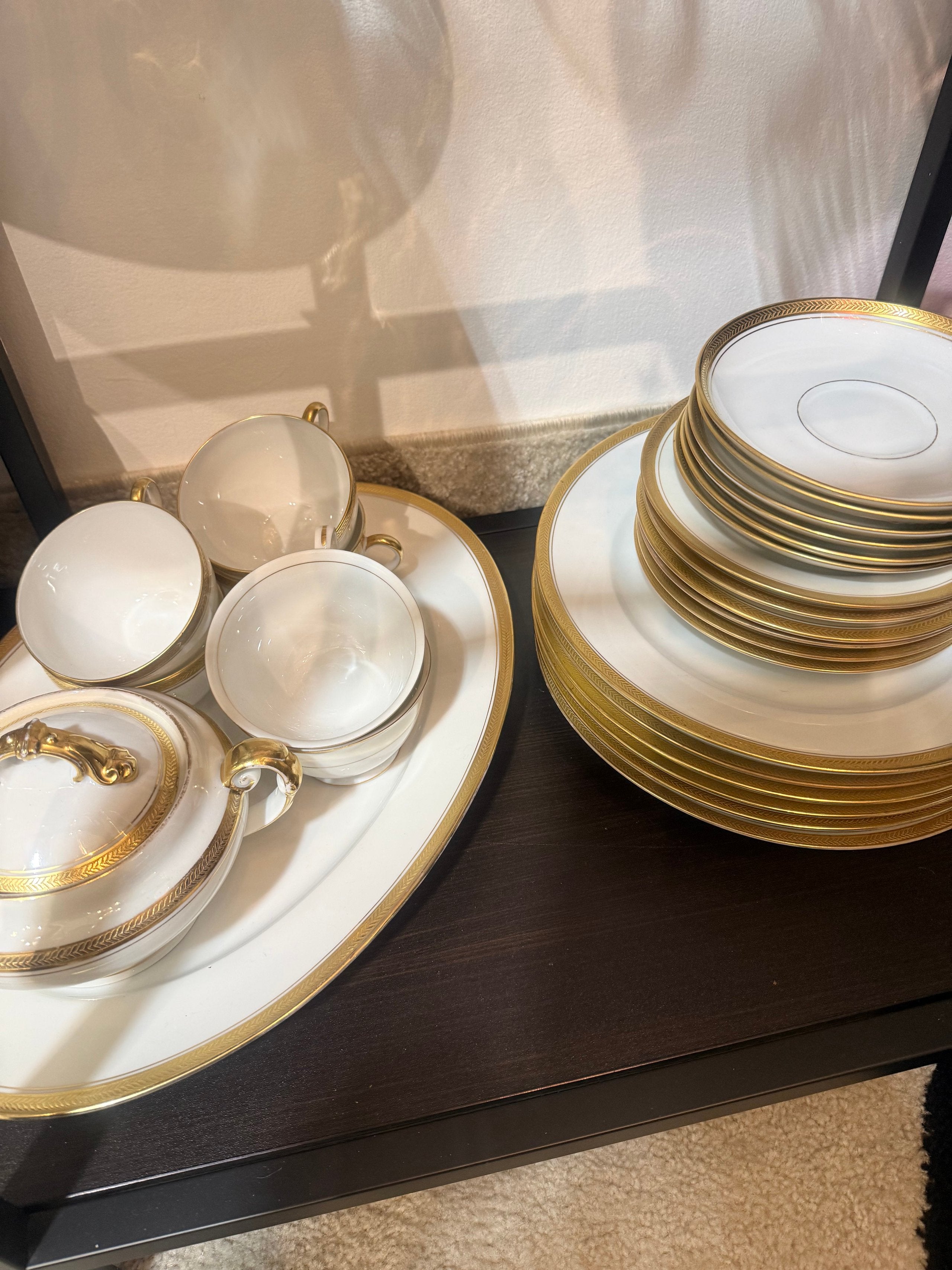 China Gold Rim Set Of 6