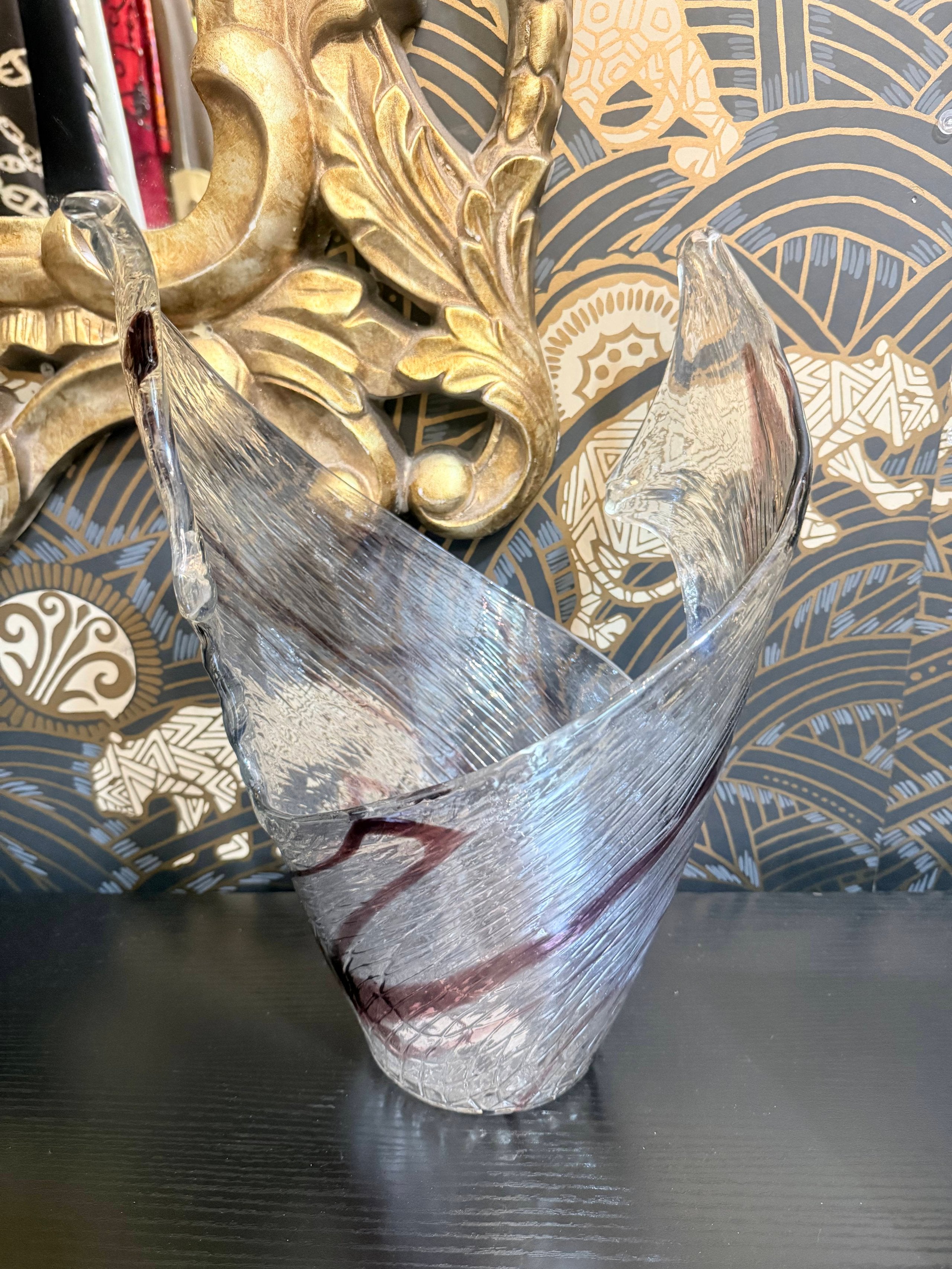 Purple Abstract Vase