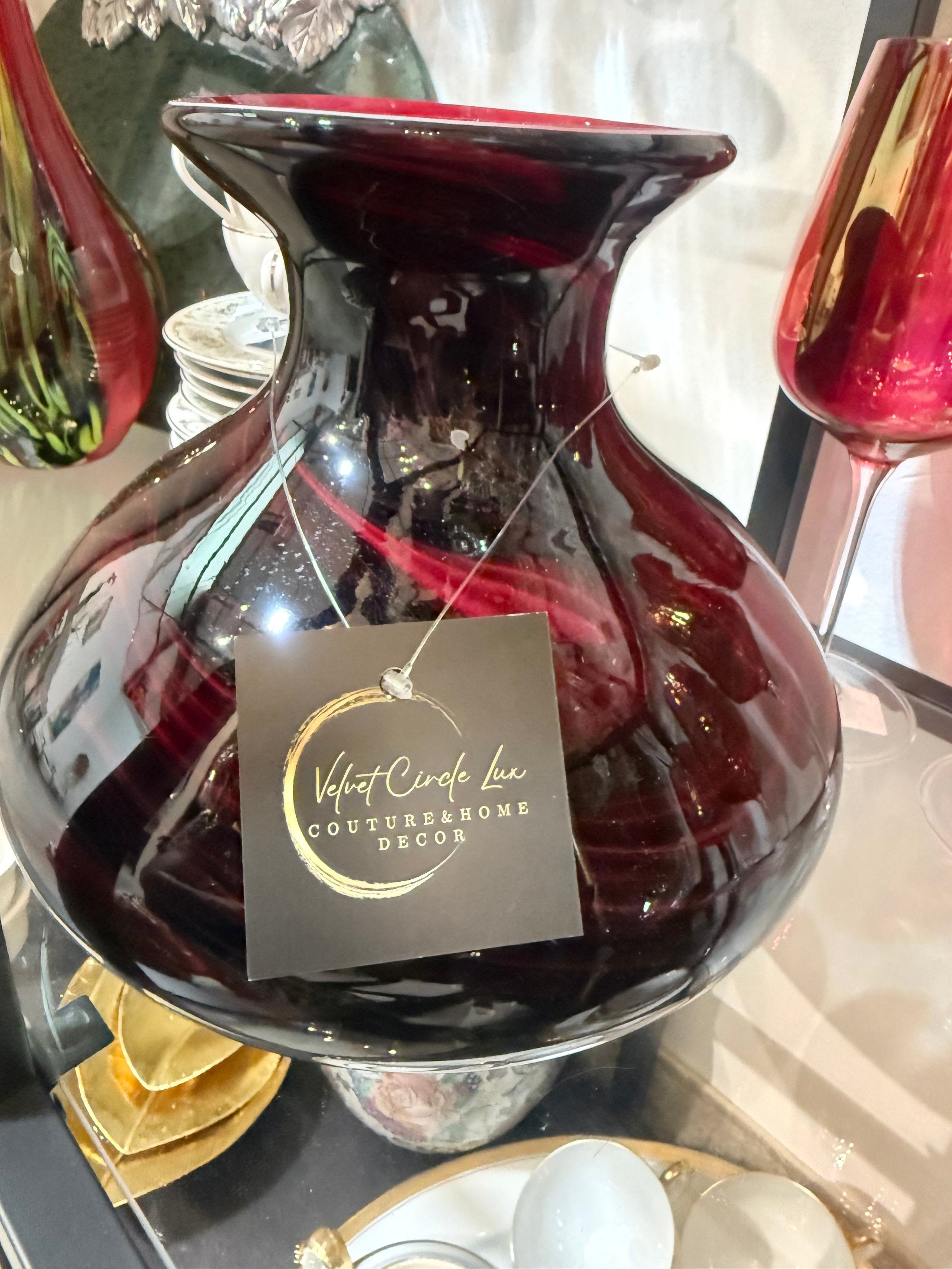 Large Red Vase